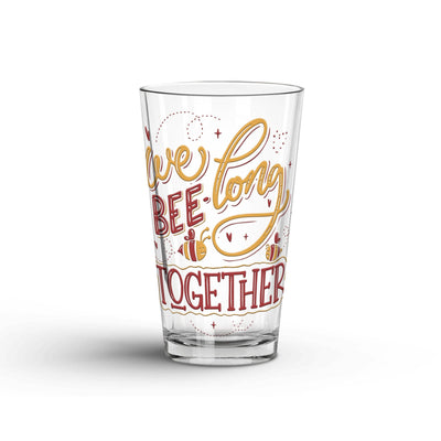 Glass Tumbler: We Bee Long Together Glass Tumbler Sam + Zoey  Sam + Zoey