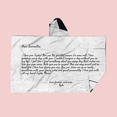 Hidden Message Hooded Blanket: Soccer Balls Hidden Message Hooded Blanket Sam + Zoey  Sam + Zoey