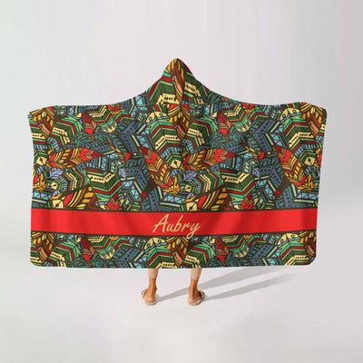 Hooded Fleece Blanket: Bohemian Rhapsody Hooded Fleece Blanket Sam + Zoey  Sam + Zoey