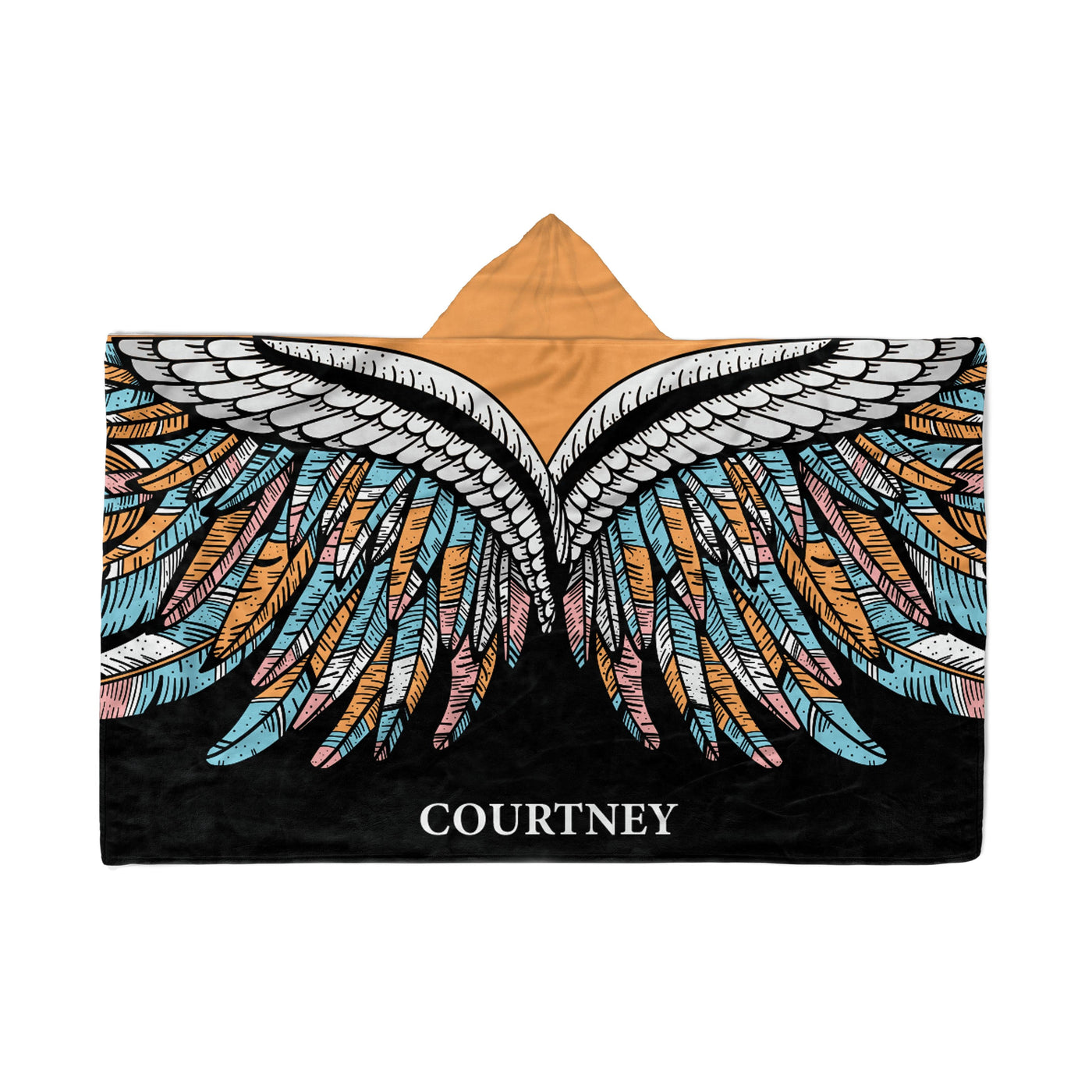 Hooded Fleece Blanket: Boho Wings Apparel & Accessories Sam + Zoey  Sam + Zoey
