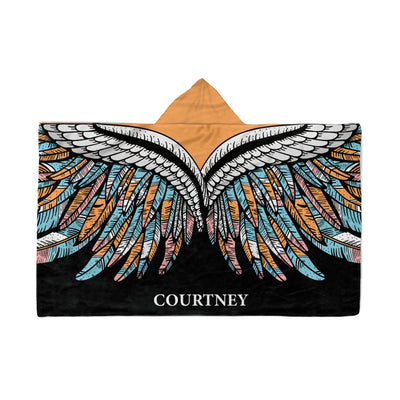 Hooded Fleece Blanket: Boho Wings Apparel & Accessories Sam + Zoey  Sam + Zoey