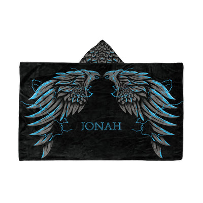 Hooded Fleece Blanket: Griffin Wings Hooded Fleece Blanket Sam + Zoey  Sam + Zoey