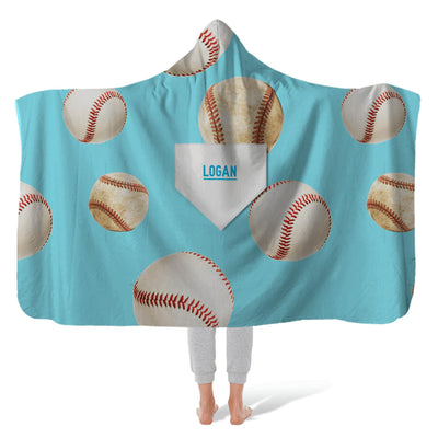 Hooded Fleece Blanket: Home Plate Hooded Fleece Blanket Sam + Zoey  Sam + Zoey