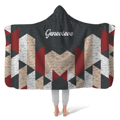 Hooded Fleece Blanket: Matrix Hooded Fleece Blanket Sam + Zoey  Sam + Zoey