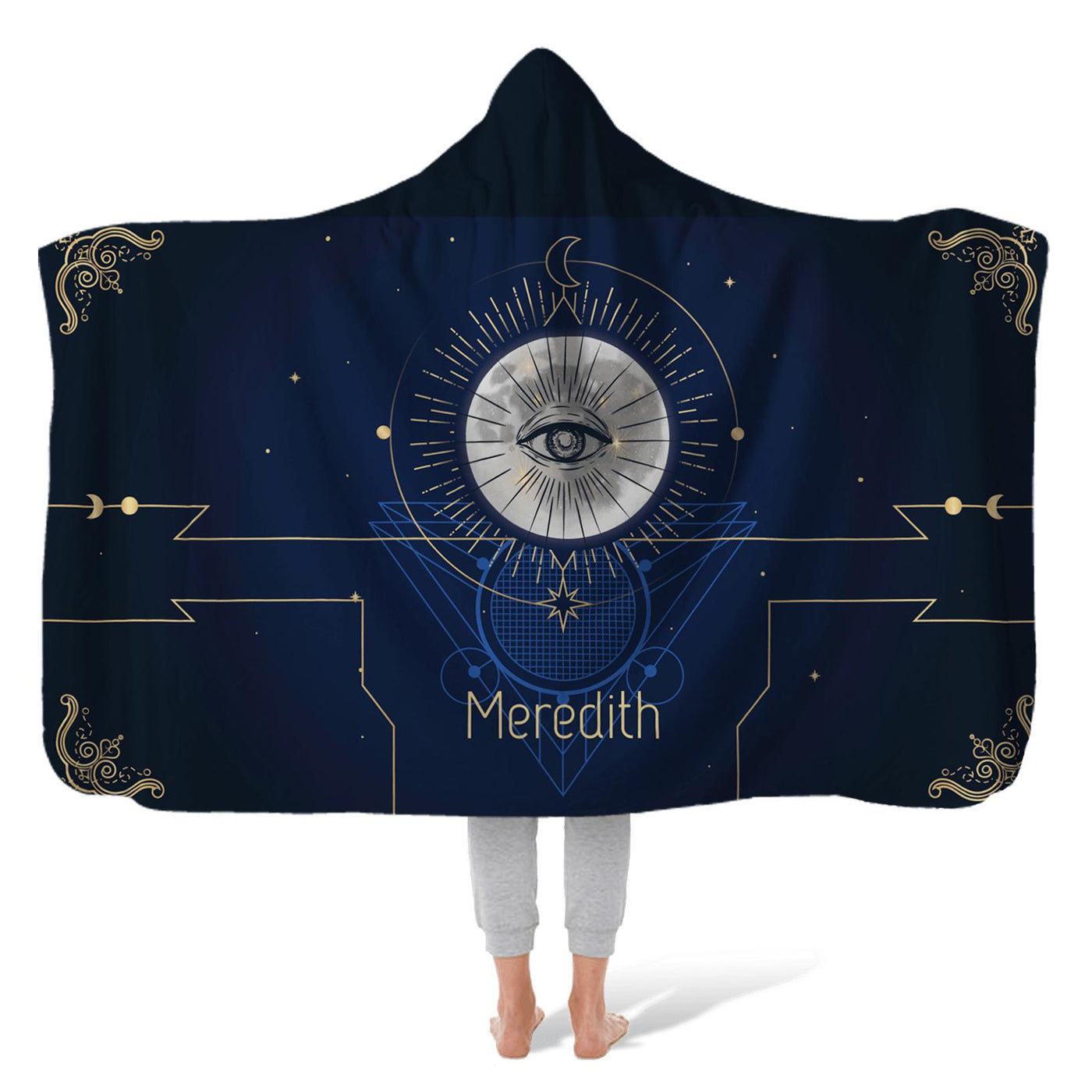 Hooded Fleece Blanket: Mother Earth Hooded Fleece Blanket Sam + Zoey  Sam + Zoey