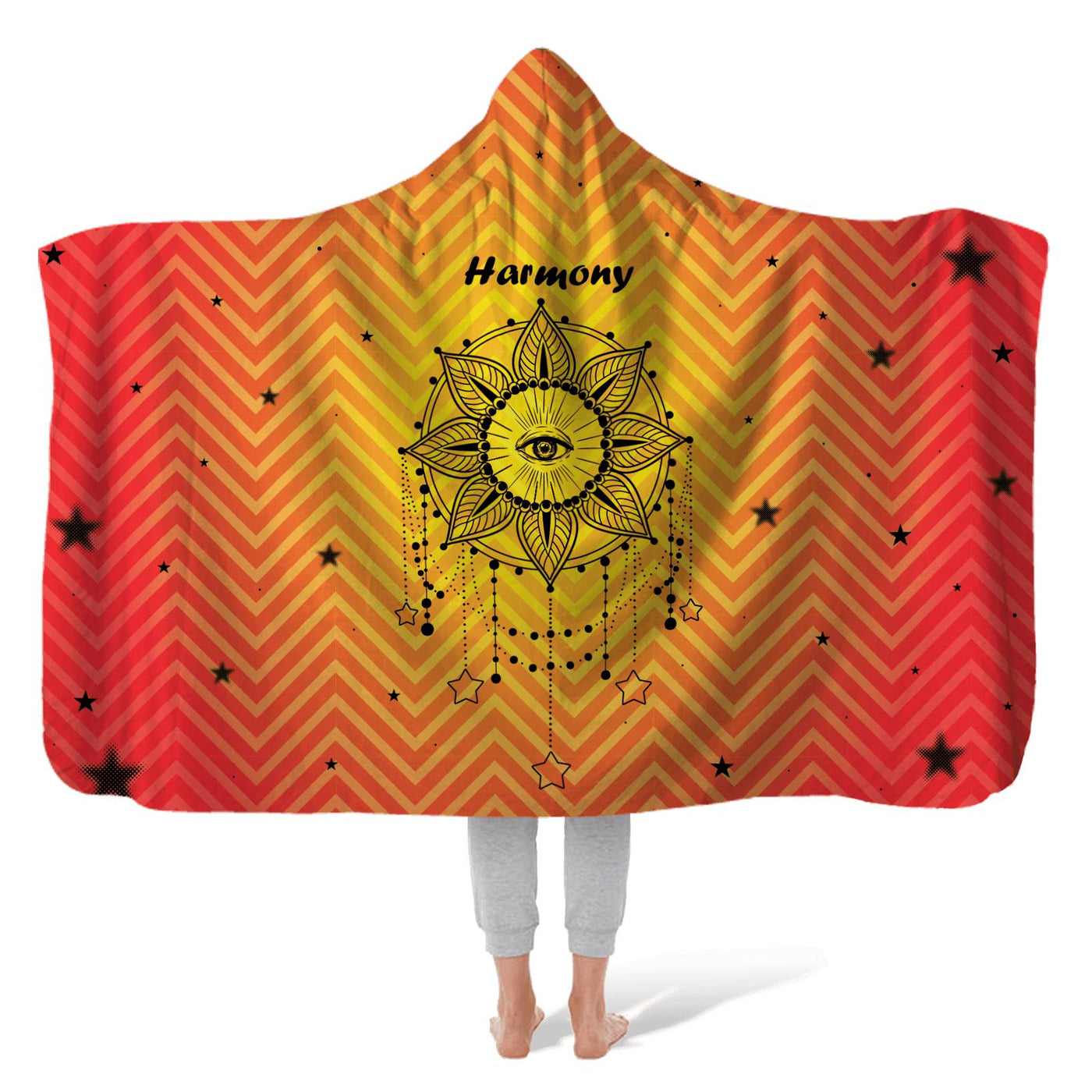 Hooded Fleece Blanket: Mystic Sight Hooded Fleece Blanket Sam + Zoey  Sam + Zoey