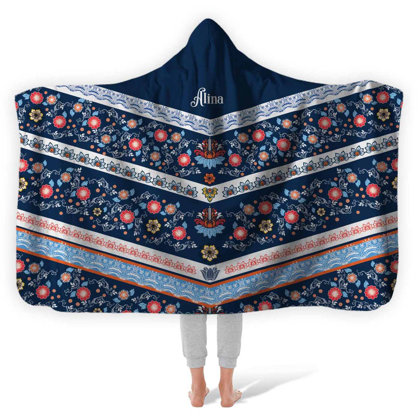 Hooded Fleece Blanket: Regal Farm House Hooded Fleece Blanket Sam + Zoey  Sam + Zoey