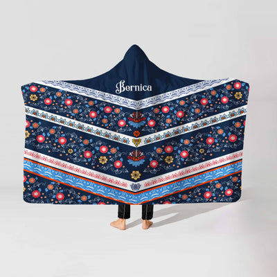 Hooded Fleece Blanket: Regal Farm House Hooded Fleece Blanket Sam + Zoey  Sam + Zoey