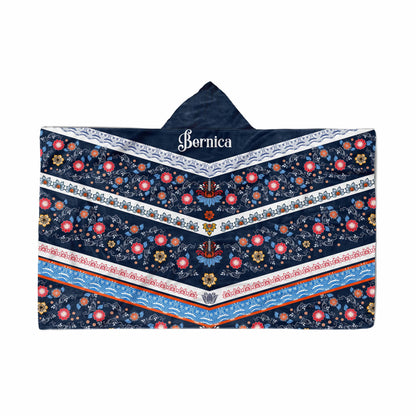 Hooded Fleece Blanket: Regal Farm House Hooded Fleece Blanket Sam + Zoey