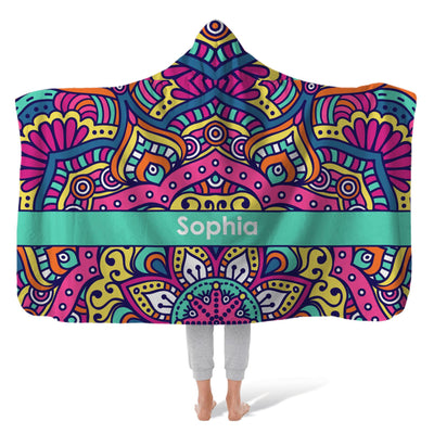 Hooded Fleece Blanket: Satin Hooded Fleece Blanket Sam + Zoey  Sam + Zoey