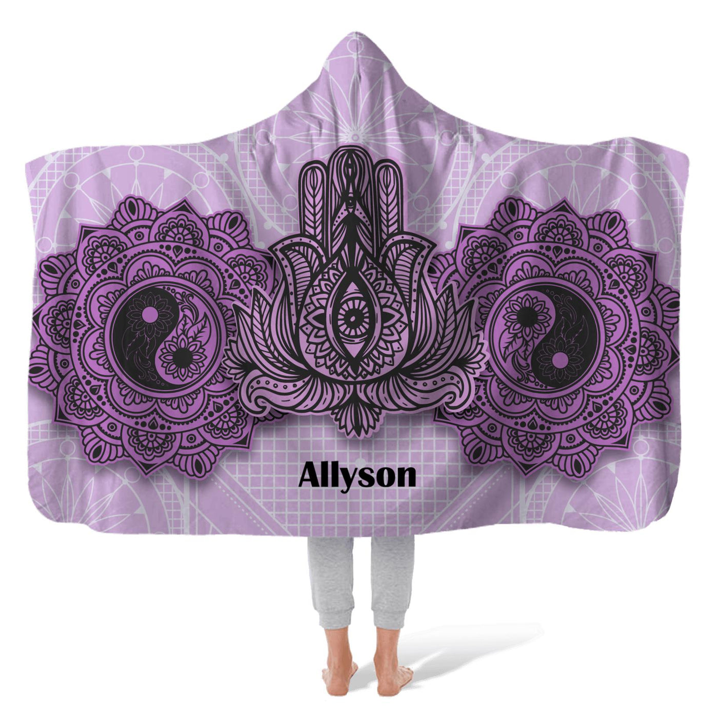 Hooded Fleece Blanket: Third Eye Hooded Fleece Blanket Sam + Zoey  Sam + Zoey