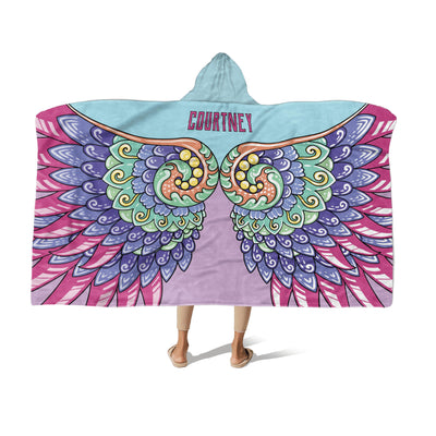 Hooded Fleece Blanket: Whimsical Wings Apparel & Accessories Sam + Zoey  Sam + Zoey