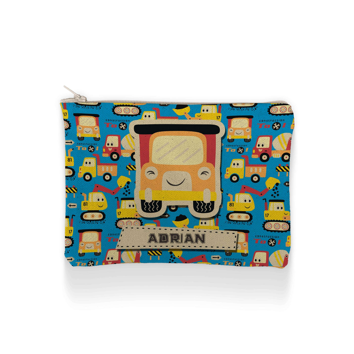 Makeup Pencil Case: Construction Makeup Pencil Case Sam + Zoey  Sam + Zoey