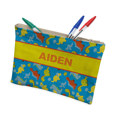 Makeup Pencil Case: Dino Print Makeup Pencil Case Sam + Zoey  Sam + Zoey