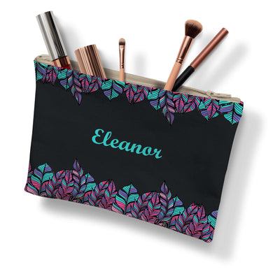 Makeup Pencil Case: Feather Pleasure Makeup Pencil Case Sam + Zoey  Sam + Zoey