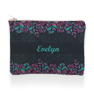 Makeup Pencil Case: Feather Pleasure Makeup Pencil Case Sam + Zoey  Sam + Zoey