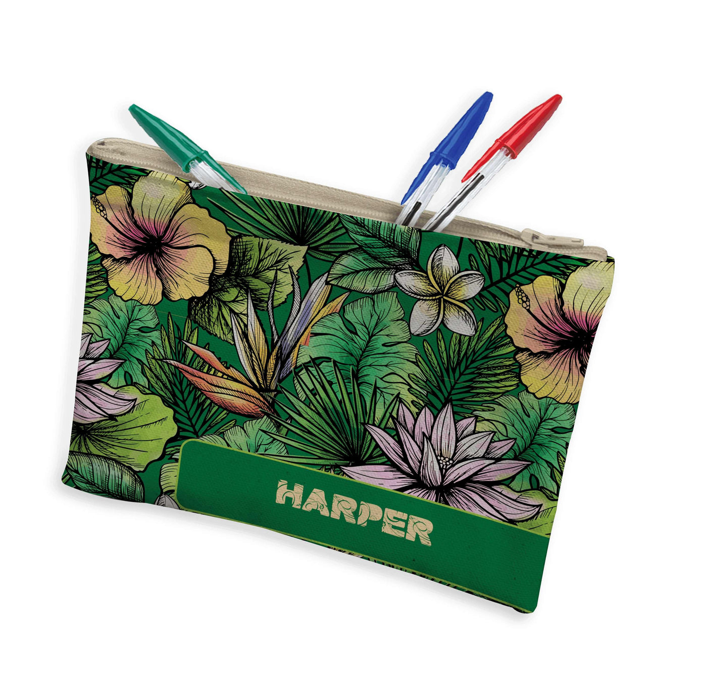 Makeup Pencil Case: Jungle Beauty Makeup Pencil Case Sam + Zoey  Sam + Zoey