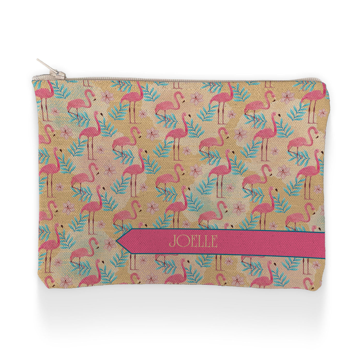 Makeup Pencil Case: Pink Flamingo Makeup Pencil Case Sam + Zoey  Sam + Zoey