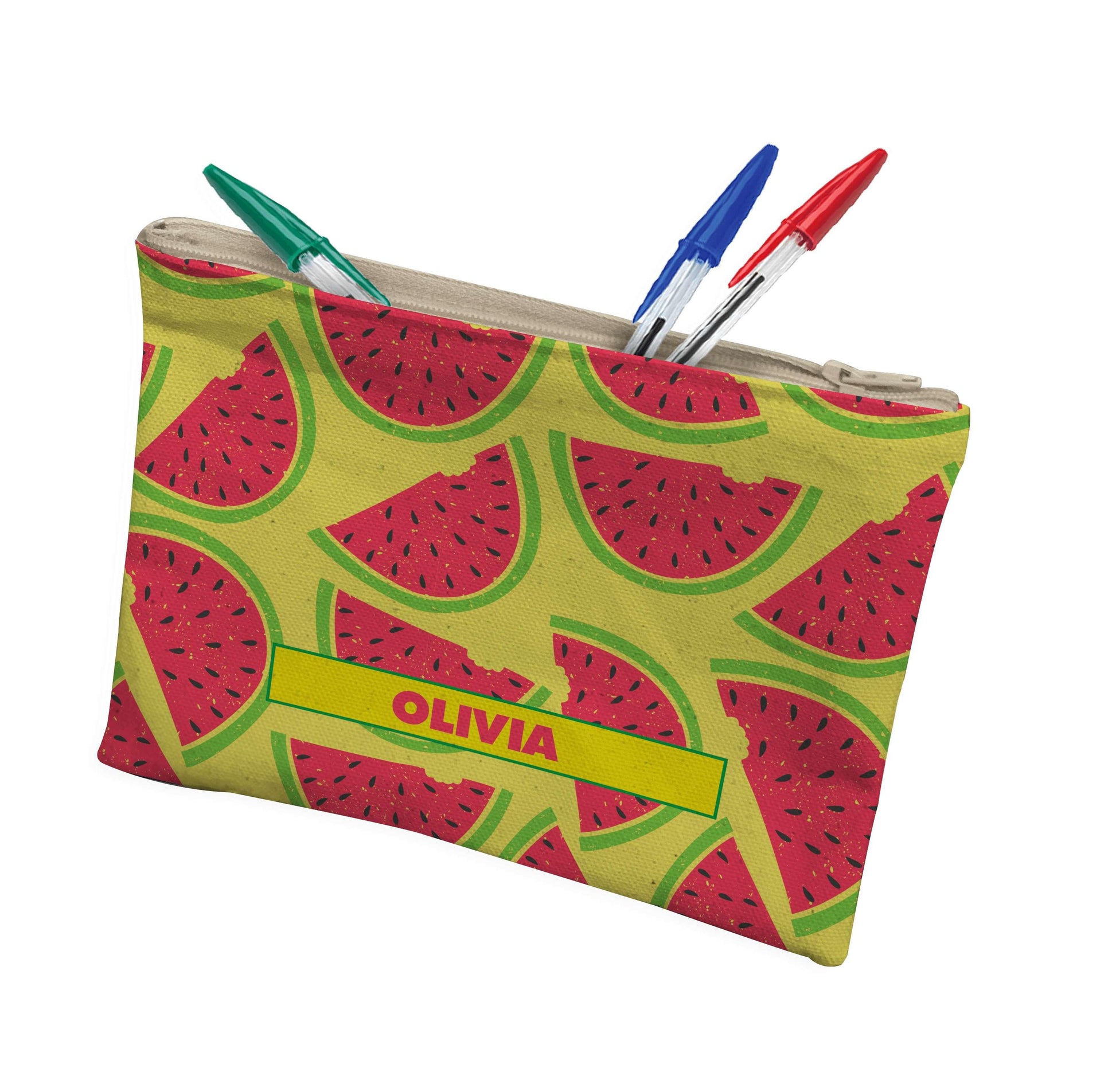 Makeup Pencil Case: Watermelon Pencil Makeup Pencil Case Sam + Zoey