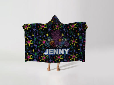 Personalized Hooded blanket: Movie Night Sam + Zoey  Sam + Zoey