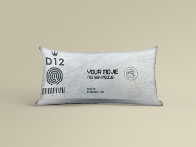 Personalized Movie Ticket Pillow Sam + Zoey  Sam + Zoey