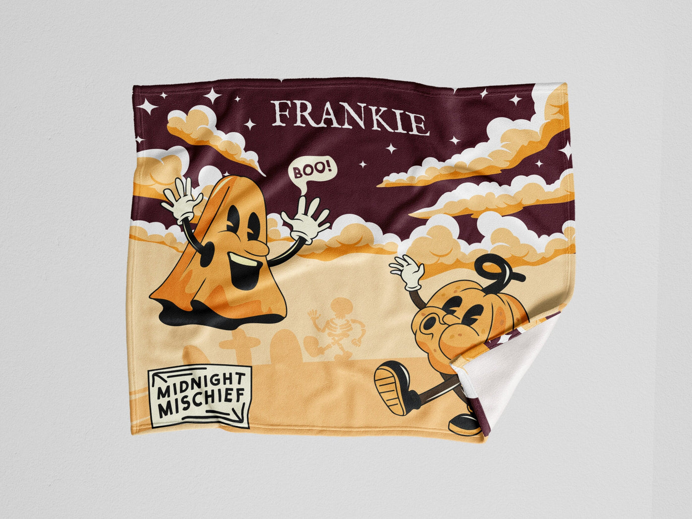 Personalized Throw Blanket: Midnight Mischief Throw Blankets Sam + Zoey  Sam + Zoey