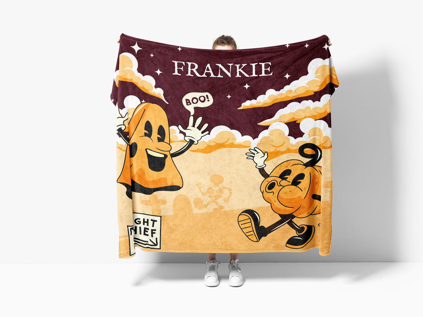 Personalized Throw Blanket: Midnight Mischief Throw Blankets Sam + Zoey  Sam + Zoey