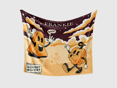 Personalized Throw Blanket: Midnight Mischief Throw Blankets Sam + Zoey  Sam + Zoey