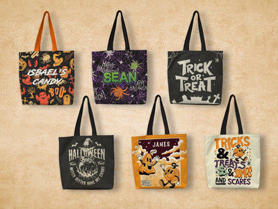Personalized Tote Bag: Gouls & Ghosts Sam + Zoey  Sam + Zoey