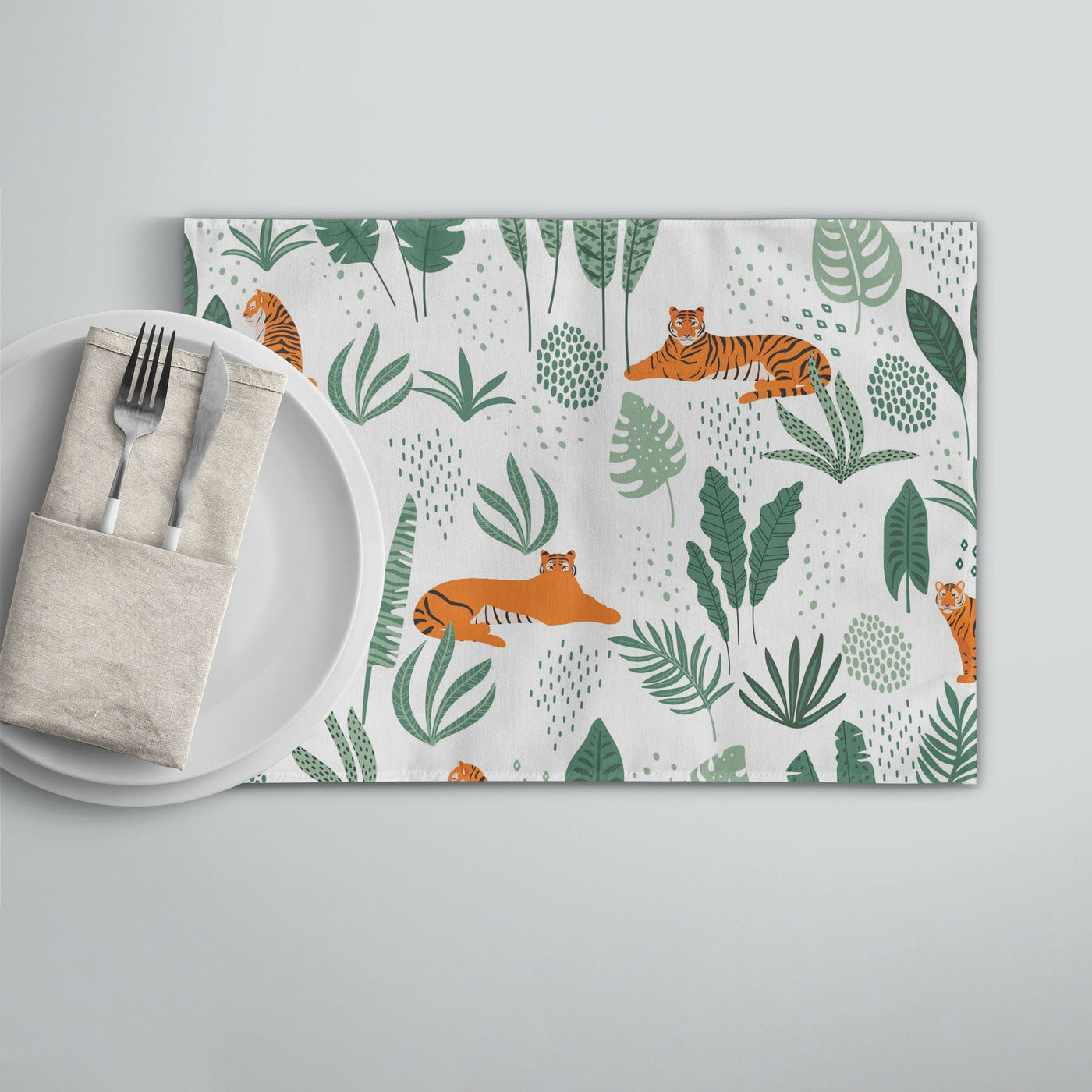 Jungle Tiger Placemat | Sam + Zoey Home Basics Sam + Zoey