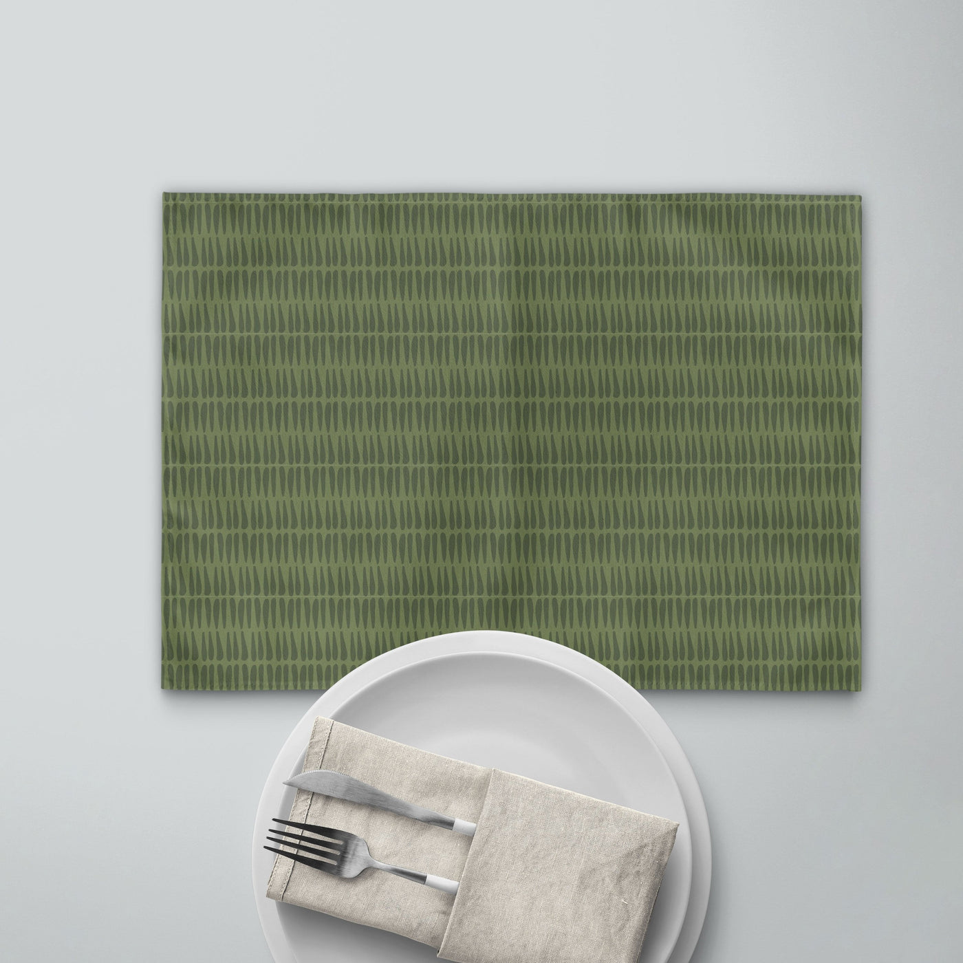 Olive Green Tribal Placemat | Sam + Zoey Home Basics Sam + Zoey