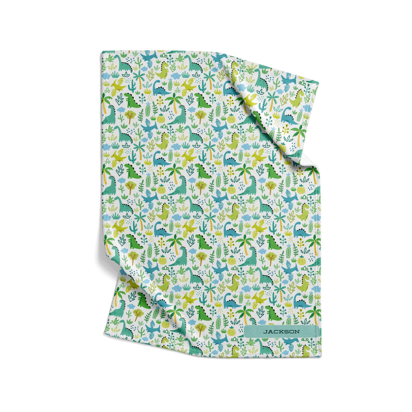Receiving Blanket: Dino Land Receiving Blanket Sam + Zoey  Sam + Zoey
