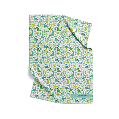 Receiving Blanket: Dino Land Receiving Blanket Sam + Zoey  Sam + Zoey