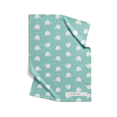Receiving Blanket: Elephant Receiving Blanket Sam + Zoey  Sam + Zoey