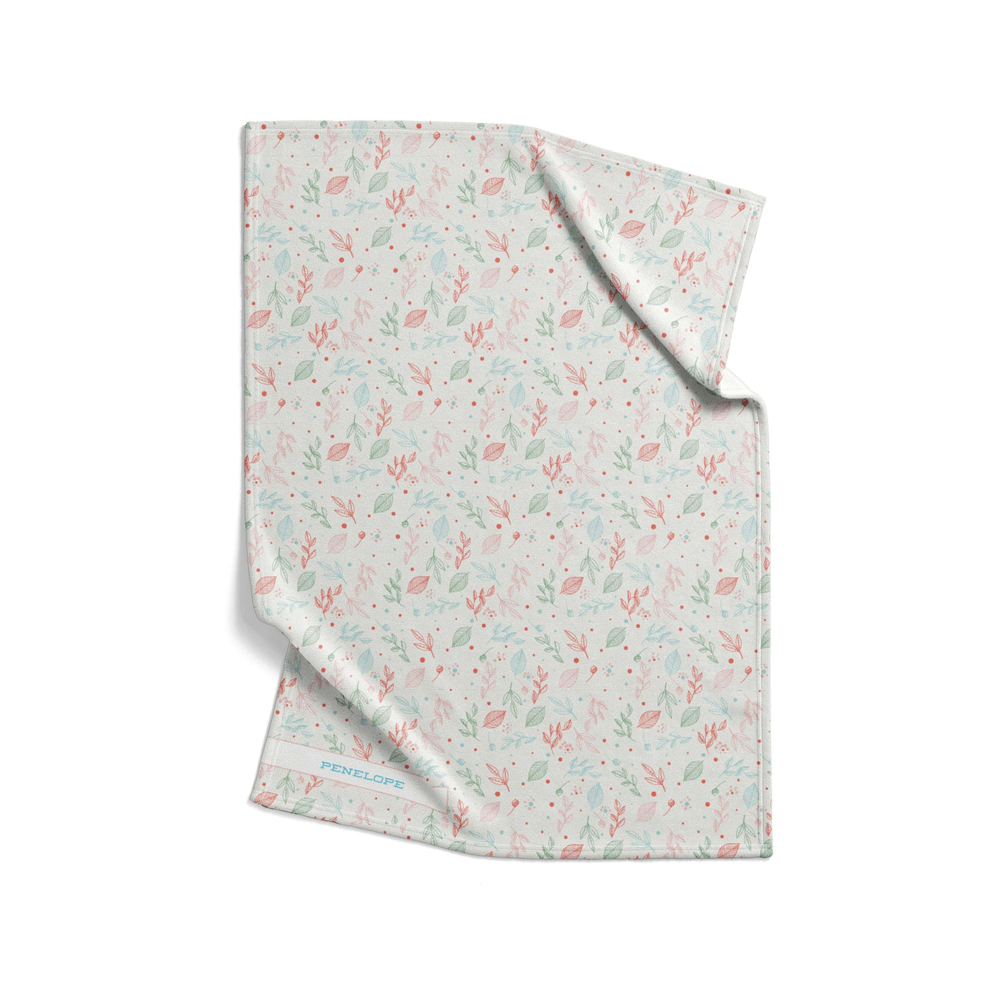 Receiving Blanket: Forest Leaves Receiving Blanket Sam + Zoey  Sam + Zoey