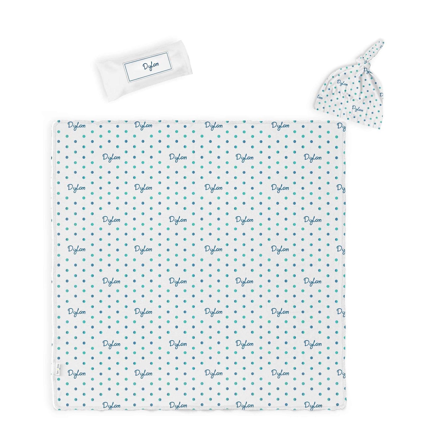 Swaddle Set: Watercolor Polkadot Swaddle Set Sam + Zoey