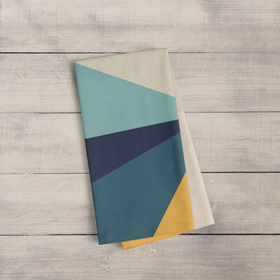 Tea Towel: 70's Sunrise Geometric panel Tea Towel Sam + Zoey  Sam + Zoey