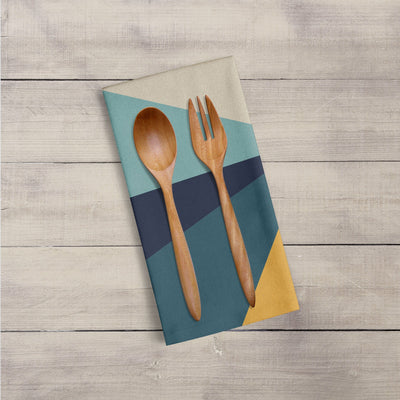 Tea Towel: 70's Sunrise Geometric panel Tea Towel Sam + Zoey  Sam + Zoey