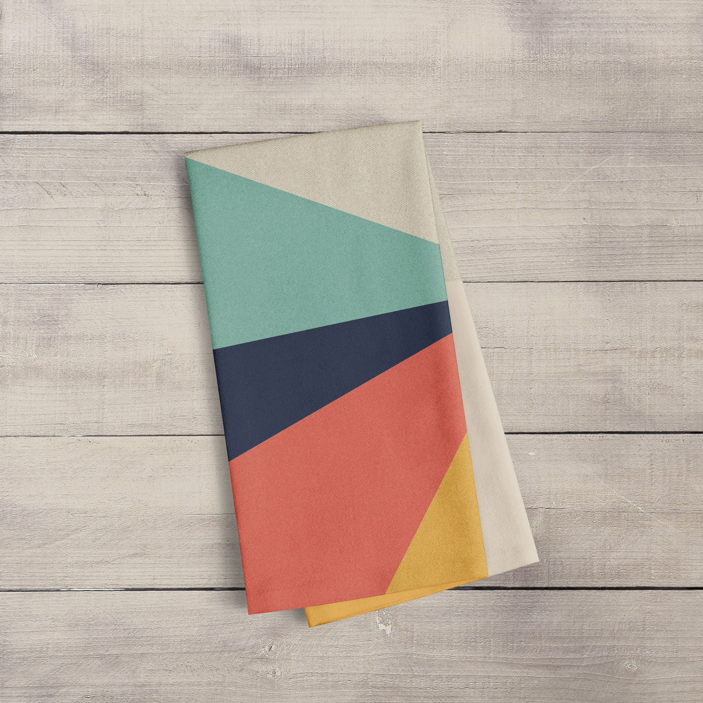 Tea Towel: 70's Sunrise Geometric panel Tea Towel Sam + Zoey  Sam + Zoey