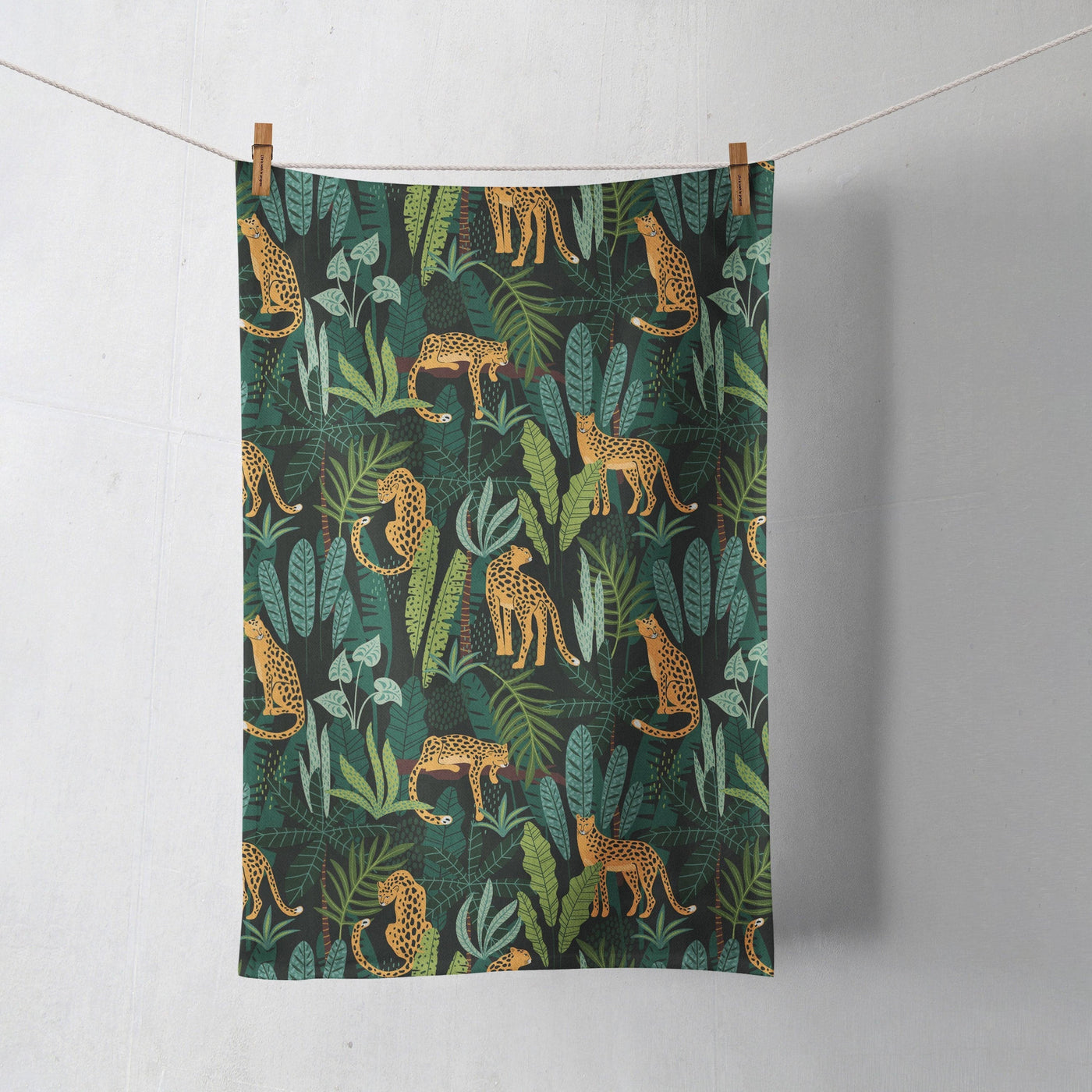 Tea Towel: Jungle Cheetah Tea Towel Sam + Zoey  Sam + Zoey