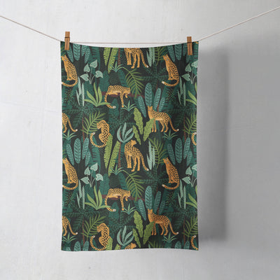 Tea Towel: Jungle Cheetah Tea Towel Sam + Zoey  Sam + Zoey