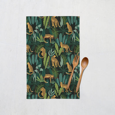 Tea Towel: Jungle Cheetah Tea Towel Sam + Zoey  Sam + Zoey