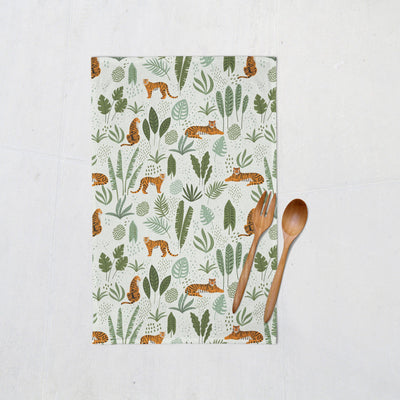 Tea Towel: Jungle Tiger Tea Towel Sam + Zoey  Sam + Zoey