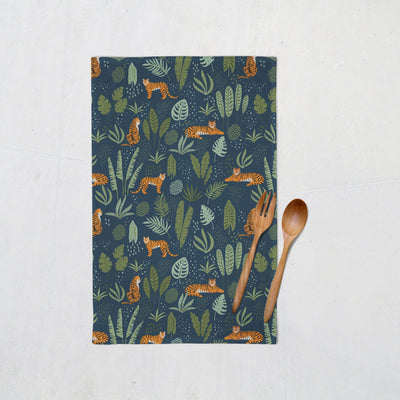 Tea Towel: Jungle Tiger Tea Towel Sam + Zoey  Sam + Zoey