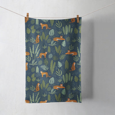 Tea Towel: Jungle Tiger Tea Towel Sam + Zoey  Sam + Zoey