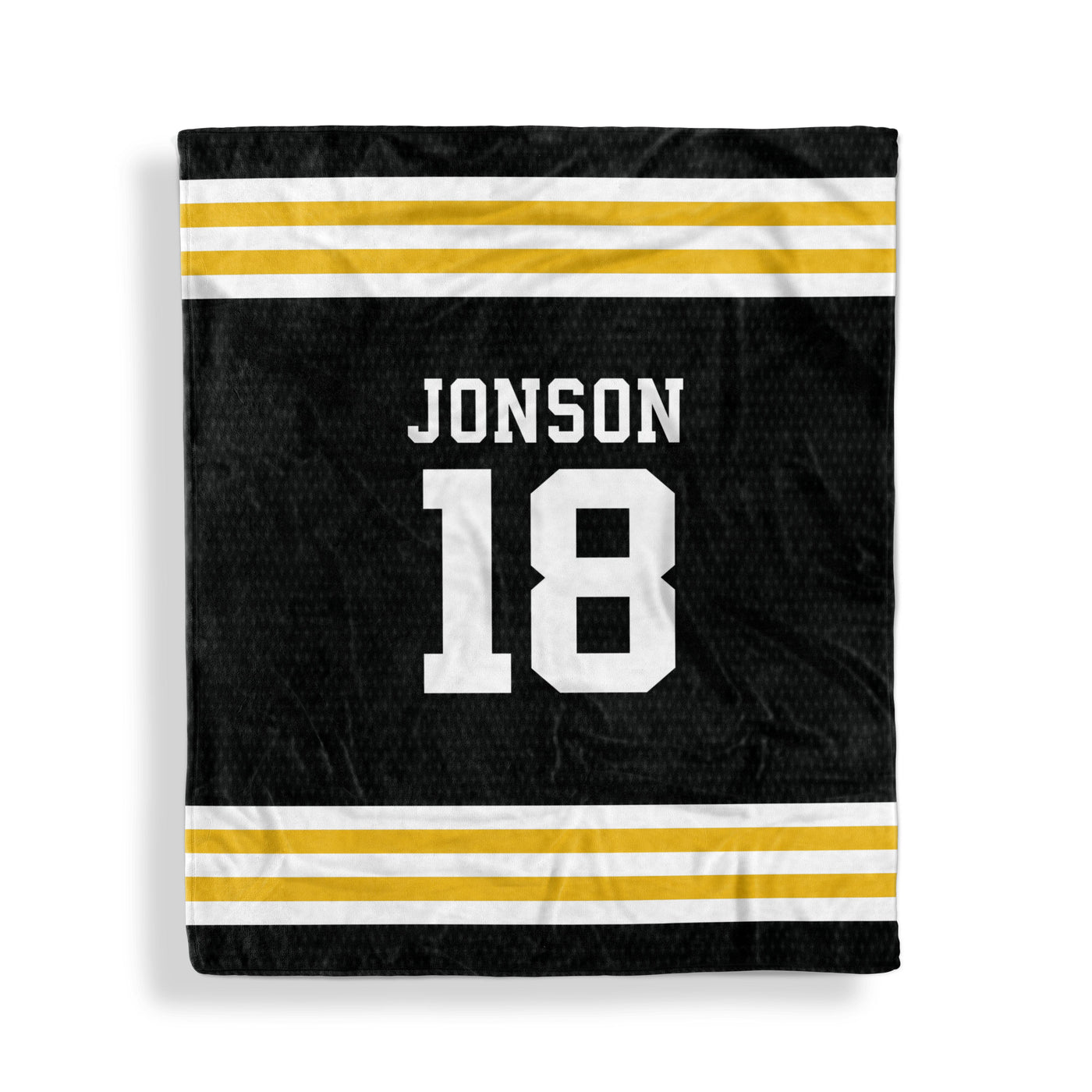 Throw Blankets: Sports Jersey Throw Blankets Sam + Zoey Yellow/ Black  Sam + Zoey
