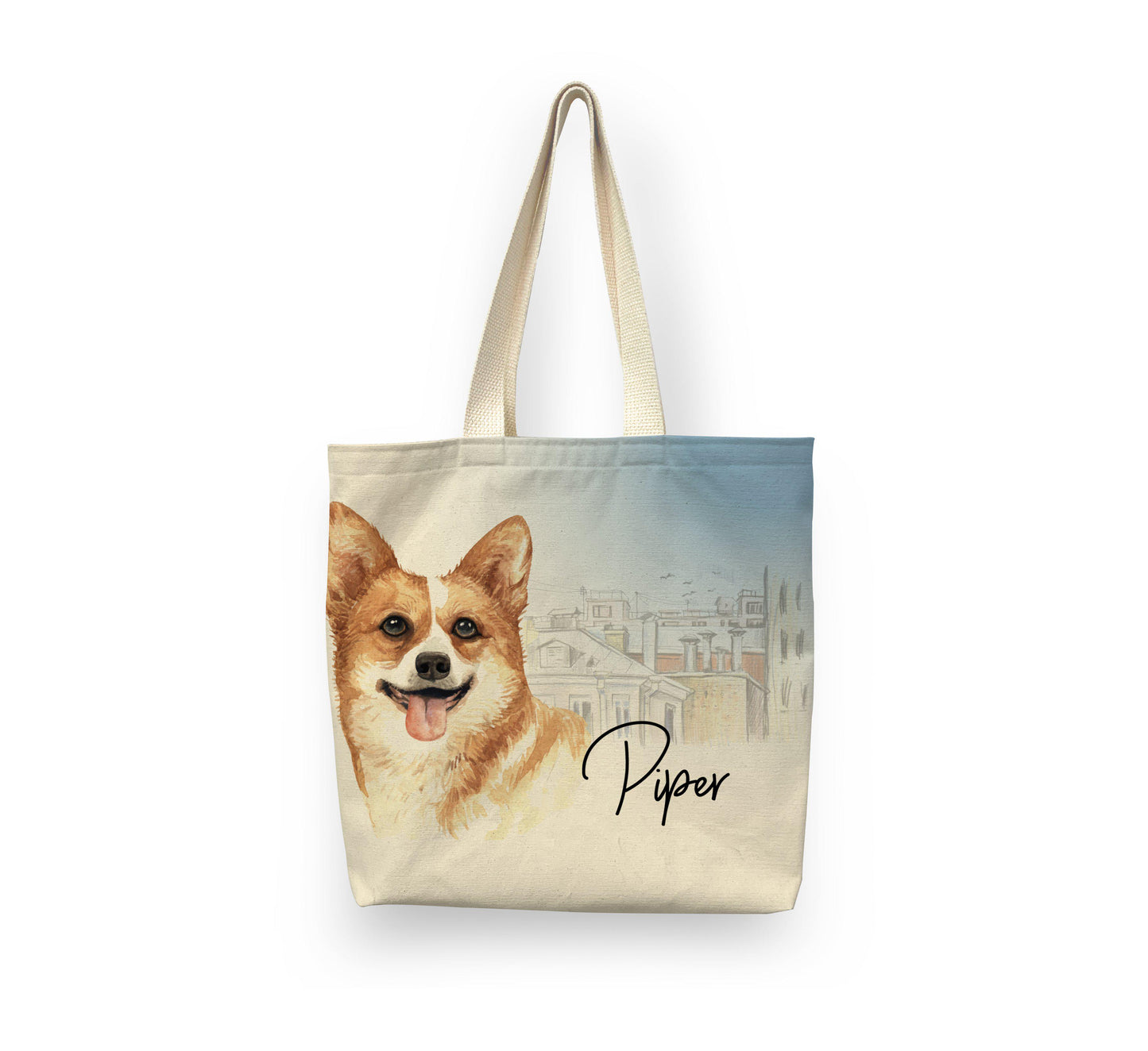 Tote: Dog Tote Sam + Zoey Welsh Corgi