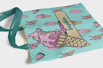 Tote: Ice Cream Tote Sam + Zoey  Sam + Zoey