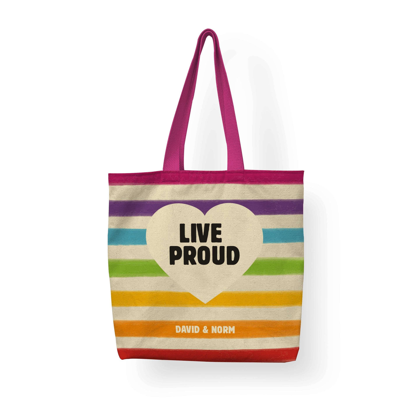 Tote: LGBTQ Pride Flag Tote Sam + Zoey  Sam + Zoey