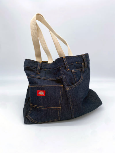 Upcycled Denim Tote + Cosmetic Bag Set of 3 | Sam + Zoey Fashion Tote Tote Sam + Zoey  Sam + Zoey